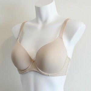 NWT Fit Fully Yours Aisha Seamless Push-Up Bra 36C Fawn